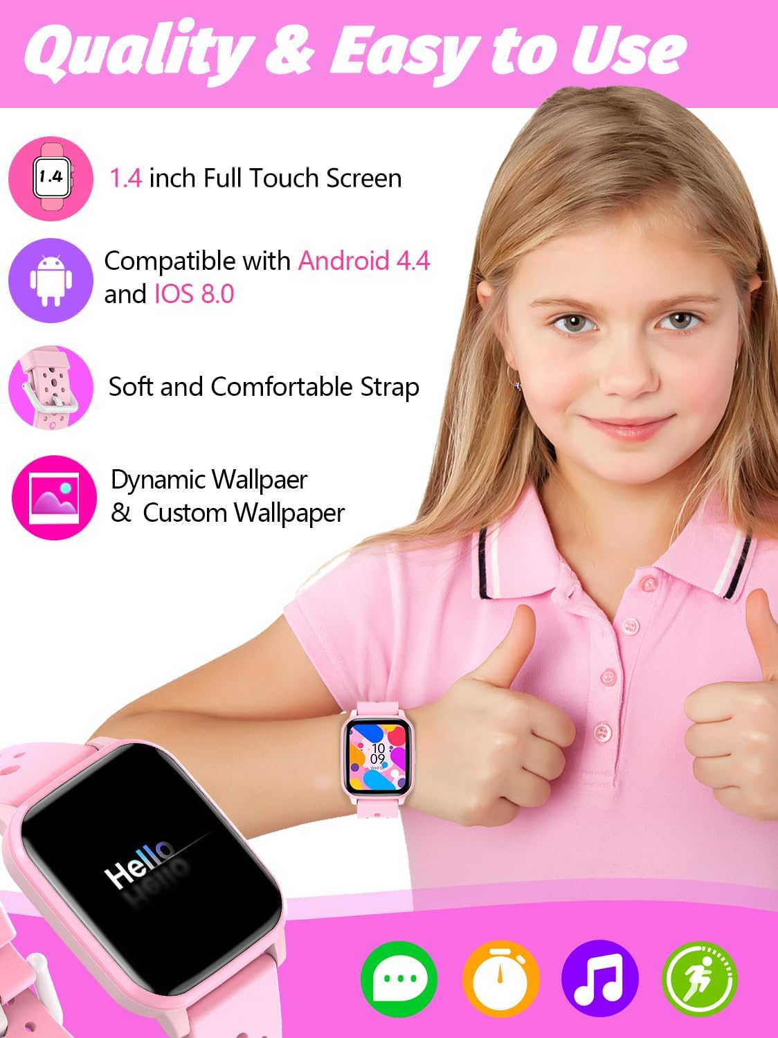 Butele Kids Smart Watch for Girls and Boys
Butele Smart Watch with Sleep Mode and Sports Modes
Butele Kids Smart Watch with Pedometer and Activity Tracker
Butele Birthday Gift Smart Watch for Kids Aged 4-16
Durable and Stylish Butele Kids Smart Watch
Butele Smart Watch for Active Kids
Educational and Fun Smart Watch for Children by Butele
Butele Kids Wearable Tech with Fitness Features
Touchscreen Butele Smart Watch for Kids Boys Girls
Best Butele Kids Smart Watch for Gifts and Activities