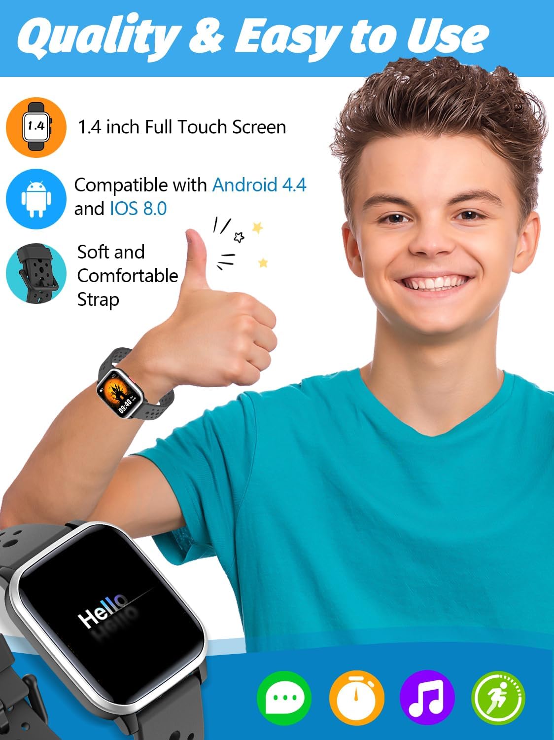 Butele Kids Smart Watch for Girls and Boys
Butele Smart Watch with Sleep Mode and Sports Modes
Butele Kids Smart Watch with Pedometer and Activity Tracker
Butele Birthday Gift Smart Watch for Kids Aged 4-16
Durable and Stylish Butele Kids Smart Watch
Butele Smart Watch for Active Kids
Educational and Fun Smart Watch for Children by Butele
Butele Kids Wearable Tech with Fitness Features
Touchscreen Butele Smart Watch for Kids Boys Girls
Best Butele Kids Smart Watch for Gifts and Activities