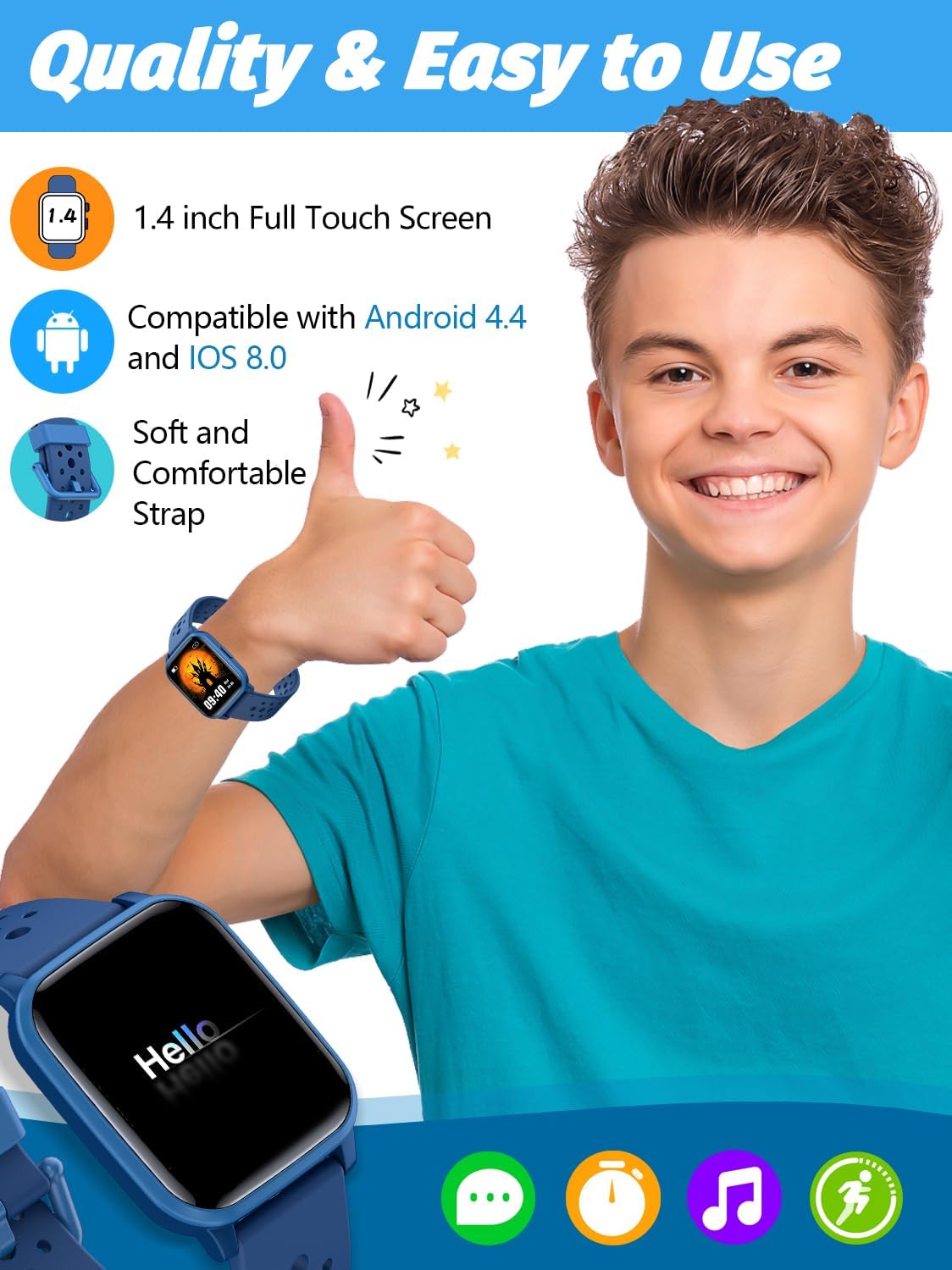 Butele Kids Smart Watch for Girls and Boys
Butele Smart Watch with Sleep Mode and Sports Modes
Butele Kids Smart Watch with Pedometer and Activity Tracker
Butele Birthday Gift Smart Watch for Kids Aged 4-16
Durable and Stylish Butele Kids Smart Watch
Butele Smart Watch for Active Kids
Educational and Fun Smart Watch for Children by Butele
Butele Kids Wearable Tech with Fitness Features
Touchscreen Butele Smart Watch for Kids Boys Girls
Best Butele Kids Smart Watch for Gifts and Activities